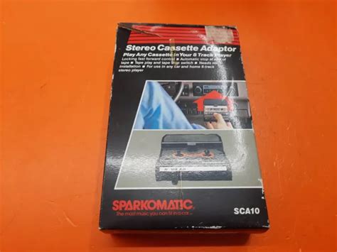 Vintage Sparkomatic Stereo Cassette To 8 Track Adaptor Sca 10 W Cover Tested 21 95 Picclick Ca