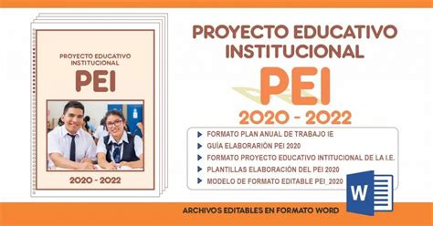 MODELO DE FORMATO PEI PAT PCI 2020 I Material Educativo