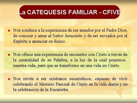 Catequesis Familiar De Iniciacin A La Vida Eucarstica