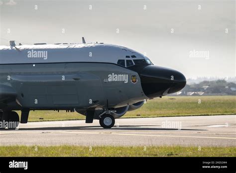 64 4841 USAF Boeing RC 135V Rivet Joint Taxis At RAF Mildenhall