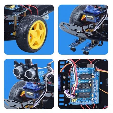 Auto Robot Smart Car Kit Arduino Compatible Ruedas Completo Con Ir