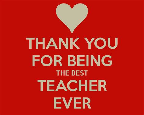 Thank You For Being The Best Teacher Ever The Learning Consultants