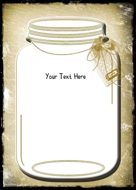 Free Mason Jar Wedding Invitation Printable Templates Printable