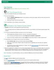 Student Getting Started Handout MyLabMastering Brightspace D2L Pdf