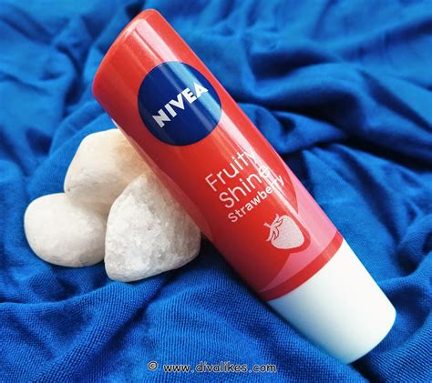 Nivea Fruity Shine Strawberry Lip Balm Review Diva Likes