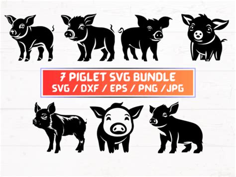 8 Piglet Svg Png Dxf Eps Piglet Svg For Mom Designs And Graphics