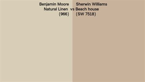 Benjamin Moore Natural Linen 966 Vs Sherwin Williams Beach House Sw