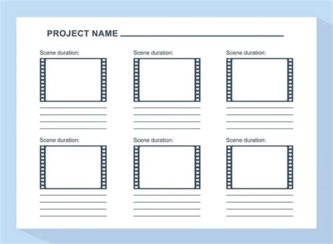 Storyboard Video Script Template