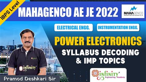 Mahagenco Recruitment Power Electronics Mahagenco Ae Je