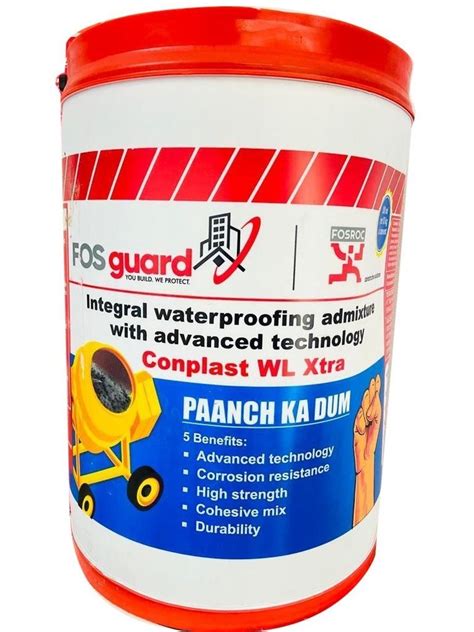 Brown Fosroc Integral Waterproofing Admixture Packaging Size L