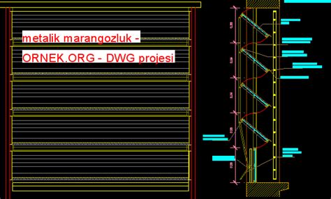 Metalik Marangozluk Dwg Projesi Autocad Projeler