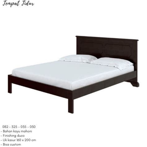 Jual Tempat Tidur Kayu Single Klasik Ranjang Tidur Murah Warna Hitam