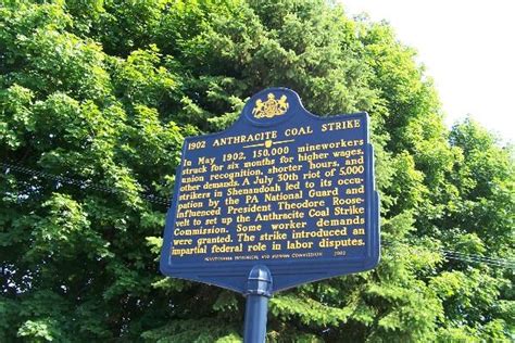 Historical marker, 1902 Anthracite Coal Strike (Schuylkill County ...