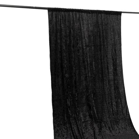 Black Velvet Photo Booth Drape Curtain 5ftx12ft | eFavormart.com