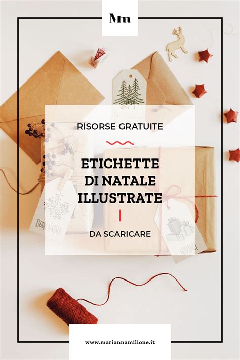 Etichette Di Natale Illustrate Da Stampare Marianna Milione