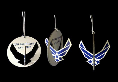 3d Air Force Logo Christmas Ornament Etsy