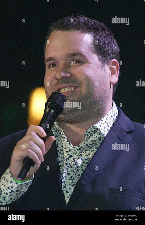 Chris Moyles Presenting An Award At The Brit Awards 2004 At Earls Court