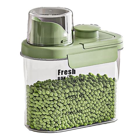 Pnellth Dry Food Dispenser With Handle Moisture Proof Dust Proof