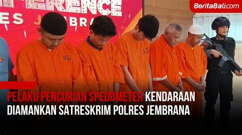 Pelaku Pencurian Spedometer Kendaraan Diamankan Satreskrim Polres