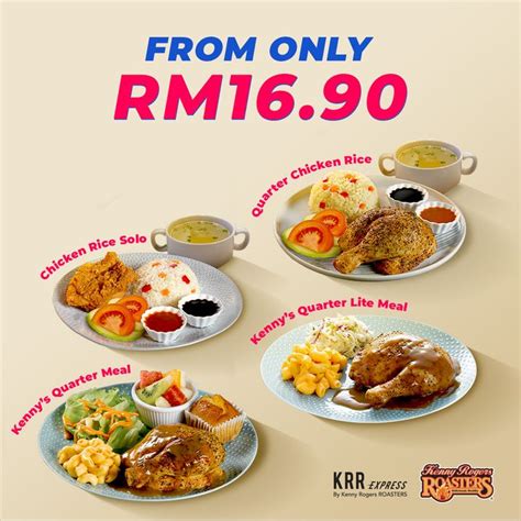 5 Sep 2023 Onward Kenny Rogers ROASTERS Lunch Set Meals And Add Ons