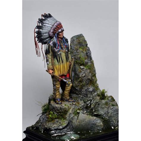 Guerrier Sioux Mm Figurine Tartar Miniatures Resine Maquettes Et