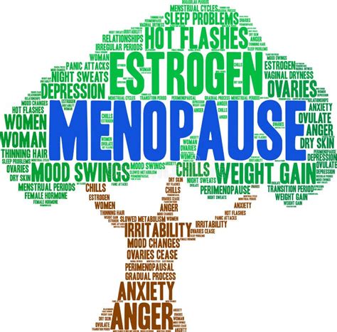 Menopause Word Cloud Stock Vector Illustration Of Cycles 112062381