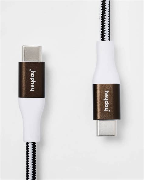 10ft USB-C to USB-C Charging Cable - Black/White/Gunmetal – Discount 70 ...