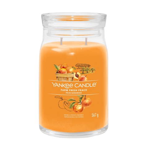 Yankee Candle Farm Fresh Peach Signature Glas G