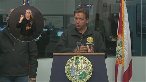 Live Desantis Gives Update After Hurricane Debby Makes Florida