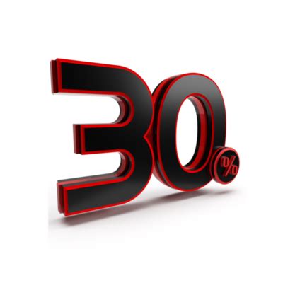 Number 30 PNGs for Free Download