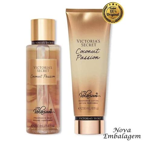 Kit Victoria Secrets Coconut Creme Hidratante E Body Splash Original