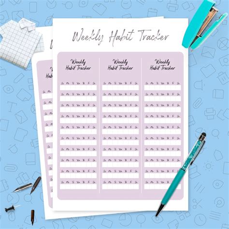 Weekly Habit Tracker Printable