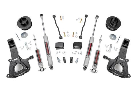 Rough Country Suspension Lift Kit 4in Lifted Knuckles Coil Spring