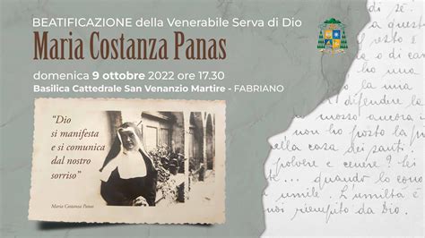 Beatificazione Della Venerabile Serva Di Dio Maria Costanza Panas YouTube