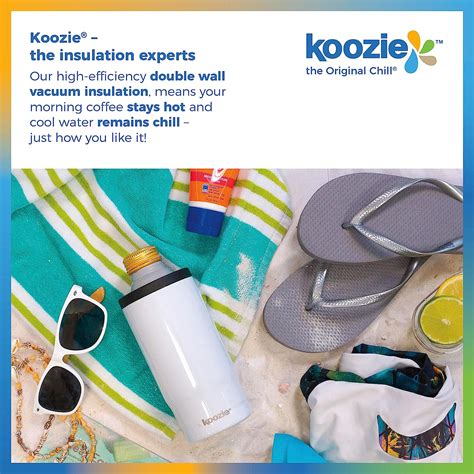 Buy Koozie® Stainless Steel Triple 3 In 1 Can Cooler Bottle Or Tumbler