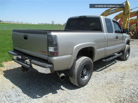 2003 Gmc Sierra 2500hd Duramax Turbo Diesel Extended Cab 4 Door 4x4