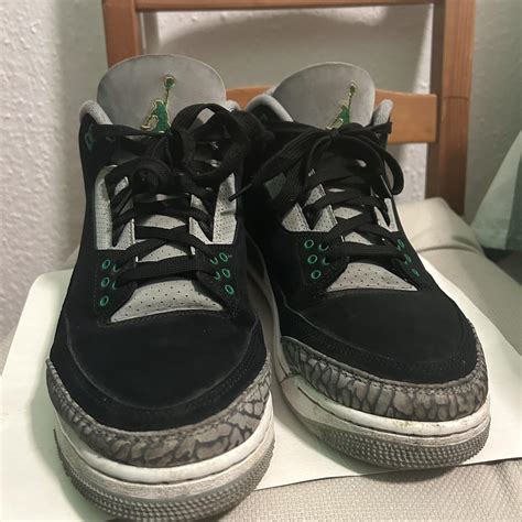 Jordan 3s pine green: Had for a year or so Decent... - Depop