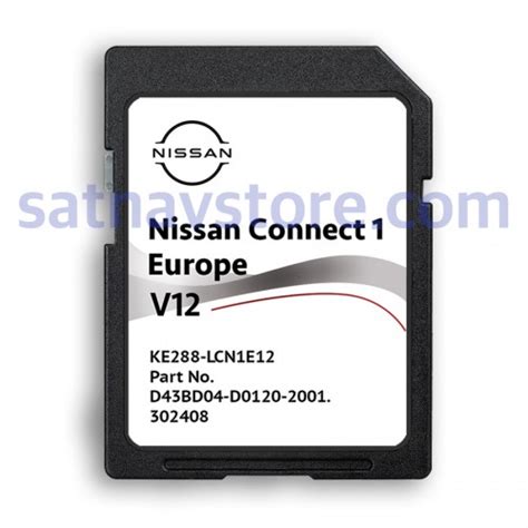 Nissan Connect V Navigation Sd Card Map Update Europe Sat Nav