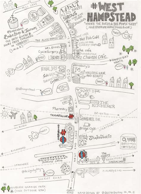 Hand Drawn Maps Of London West Hampstead Londonist