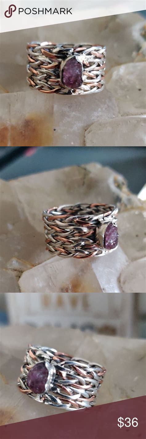 Pink Tourmaline Sterling Silver Ring Pink Tourmaline Sterling Silver