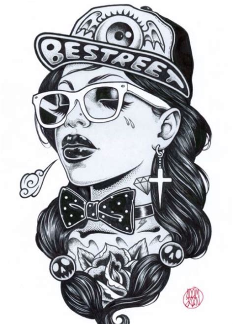 Ghetto drawing | Hip hop girl, Hip hop tattoo, Hop tattoo