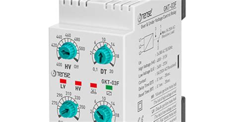 Relais de contrôle de surtension et de sous tension triphasé à séquence