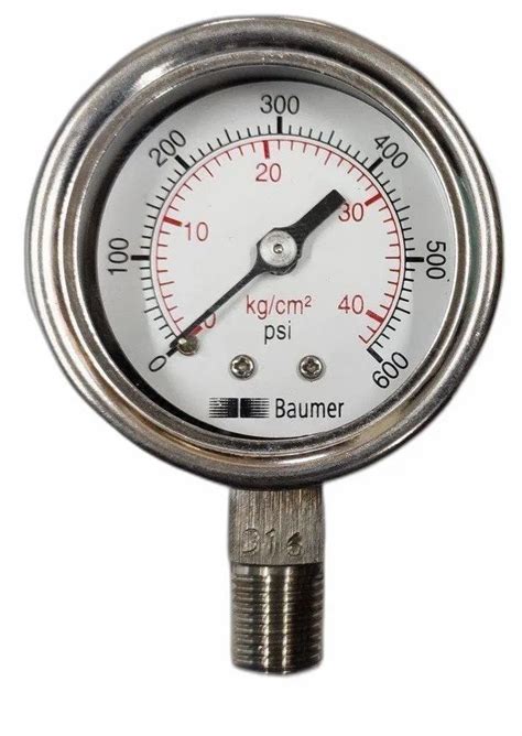 Inch Mm Baumer Pressure Gauge Psi At Rs In Mumbai