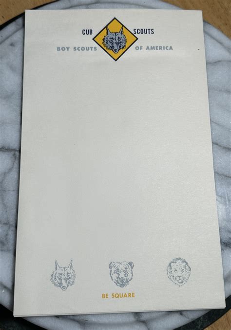 Cub Scout Letterhead From The S Collectors Weekly