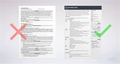 Law And Legal Resume Template And Examples Guide And 20 Tips