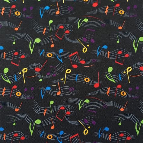 Music Notes Print Fabric. 100% Cotton. Fabric by the Yard. - Etsy