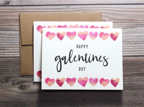 Galentines Day Card Set Recycled Greeting Cards Valentines Etsy