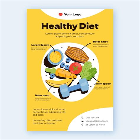 Healthy Eating Poster Design Vectors And Illustrations For Free Download