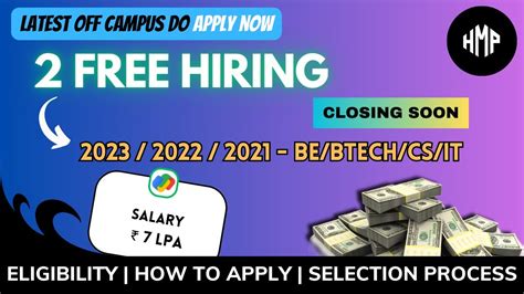 Off Campus Drive For Batch Batch Hiring Off Campus Drive