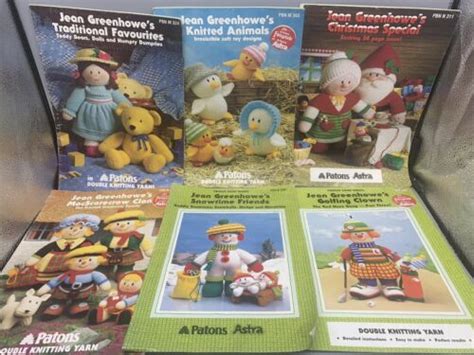 Lot Of Jean Greenhowe Books Patrons Astra Knitting Designs Dolls Ebay